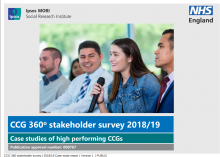 CCG 360° Stakeholder Survey National Report 2018/19: Case studies of high performing CCGs